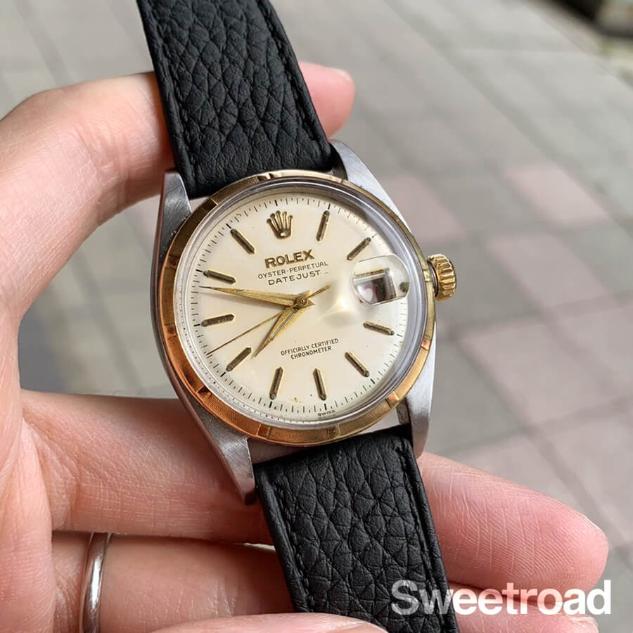 ロレックス デイトジャスト Ref-6305-1 Double Red Big バブルバック Rare!（RO-146／1956年) | ロレックス  その他s | VINTAGE WATCH - LIBERTAS:リベルタス