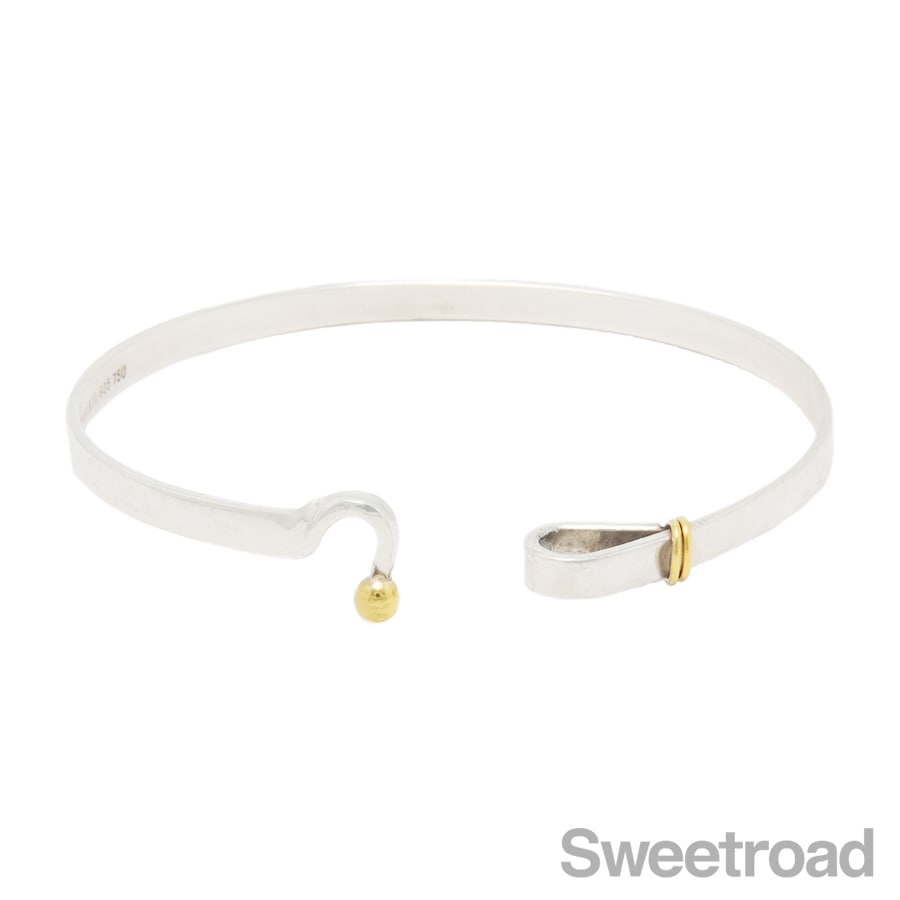 ふがし様　ティファニー　フックアンドアイ　バングル　18k TIFFANY&Co. ティファニー フック＆アイ バングル 750 K18YG