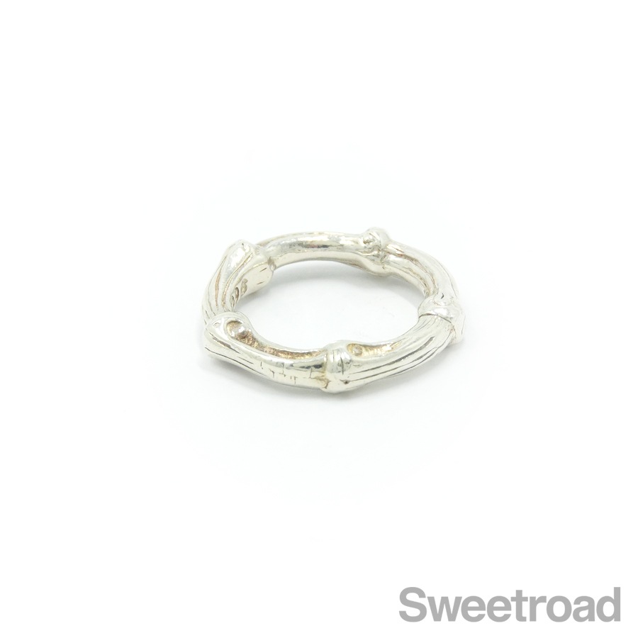 【TIFFANY&Co】鏡面仕上げ　バンブーリング　8号　希少　廃盤ヴィンテージ TIFFANY&Co】鏡面仕上げ バンブーリング 8号 希少 廃盤