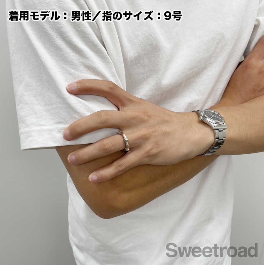 【TIFFANY&Co】鏡面仕上げ　バンブーリング　8号　希少　廃盤ヴィンテージ TIFFANY&Co ティファニー バンブー リング ヴィンテージ廃盤 5号