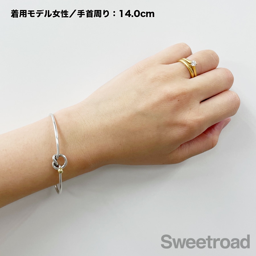美品ティファニーラブノットフックアンドアイ バングル
