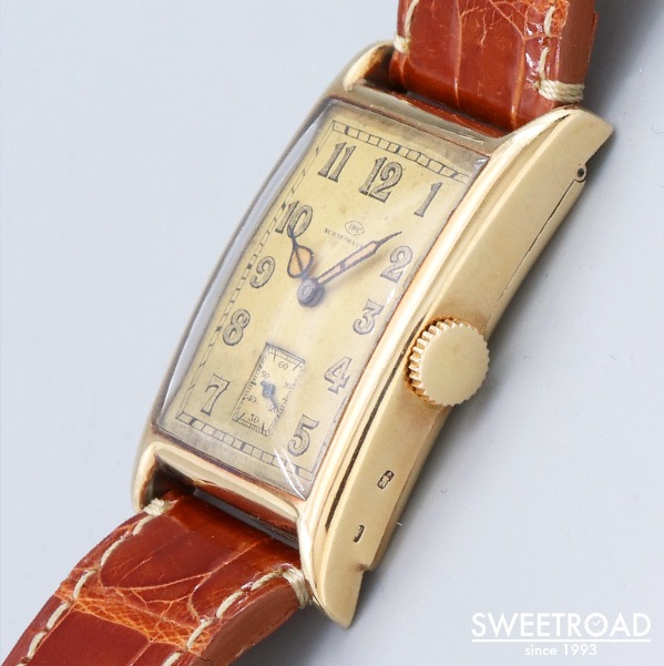IWC 14KYG レクタンギュラー キャッツアイ Cal.76 1929年製 w-23489