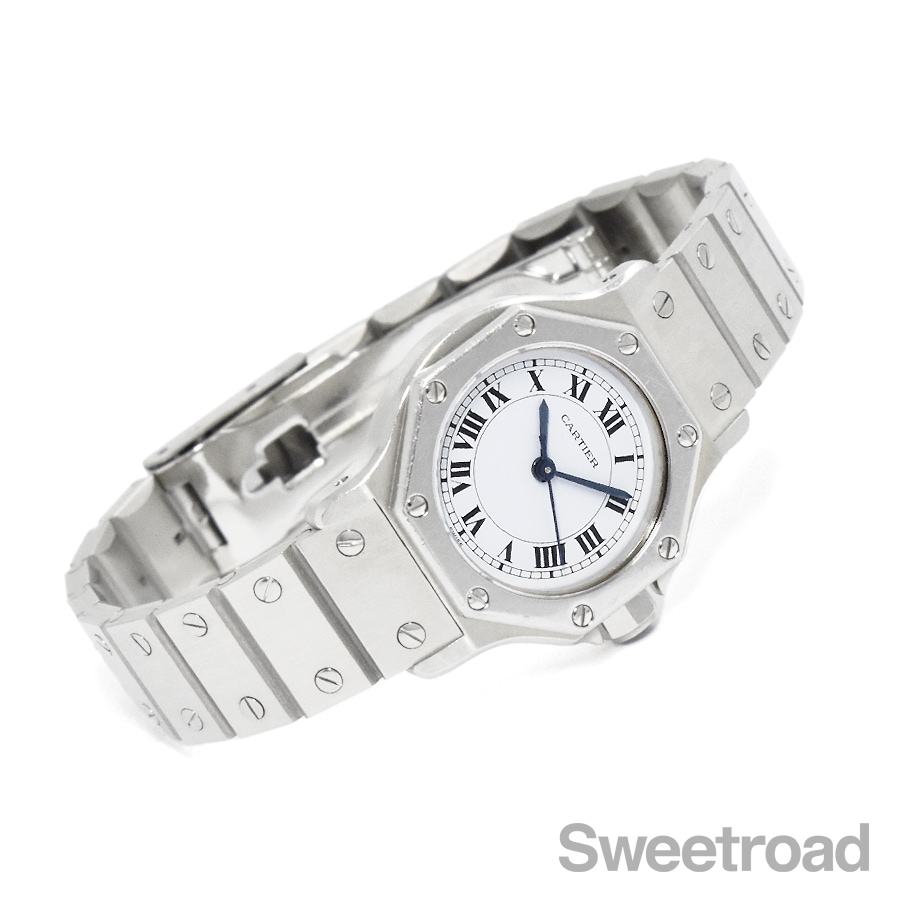 Cartier カルティエ サントス オクタゴン コマ リンク 10mm幅 カルティエ サントスオクタゴン SMサイズ | スイートロード-Sweetroad