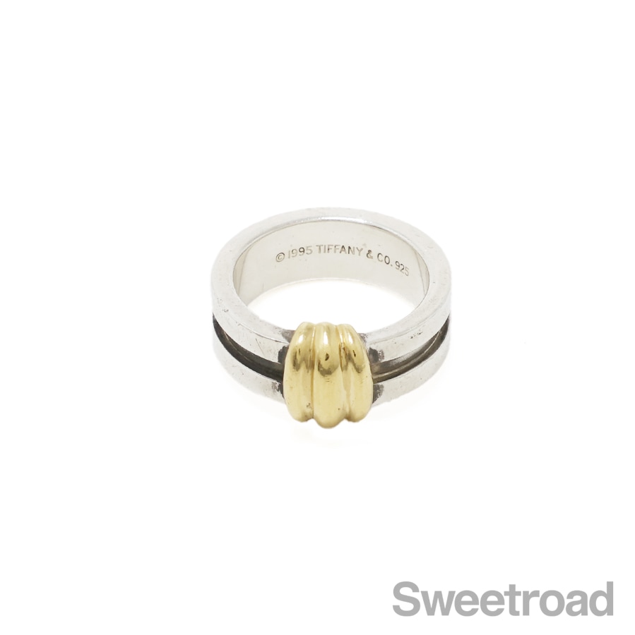 TIFFANY&Co. ティファニー グルーブド リング 指輪 11号 18金