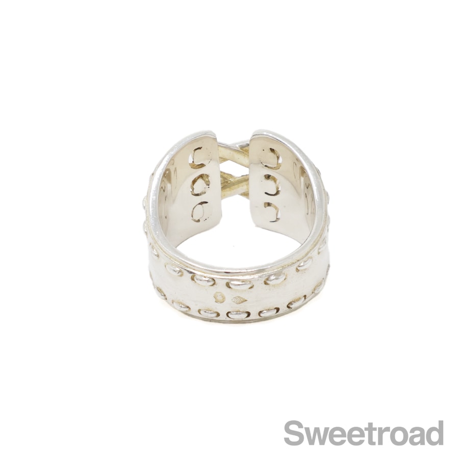 HERMÈS メキシコリング 51（japan11号）月末セール¥58500→ HERMES エルメス メキシコリング 指輪 925 シルバー #51(約11号