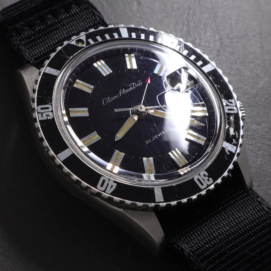 シチズン アラームデイト ダイバーズタイプ Ref.52902-Y 1968年製