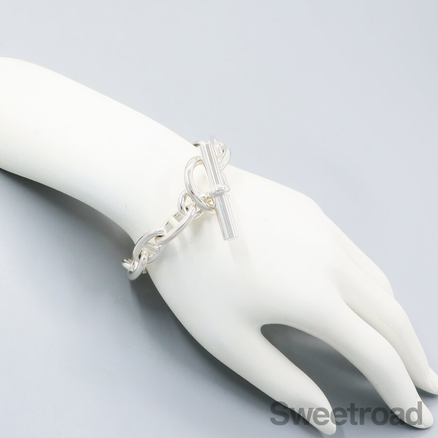 エルメス シェーヌダンクル チェーンブレスレット GMサイズ 2000年代 w