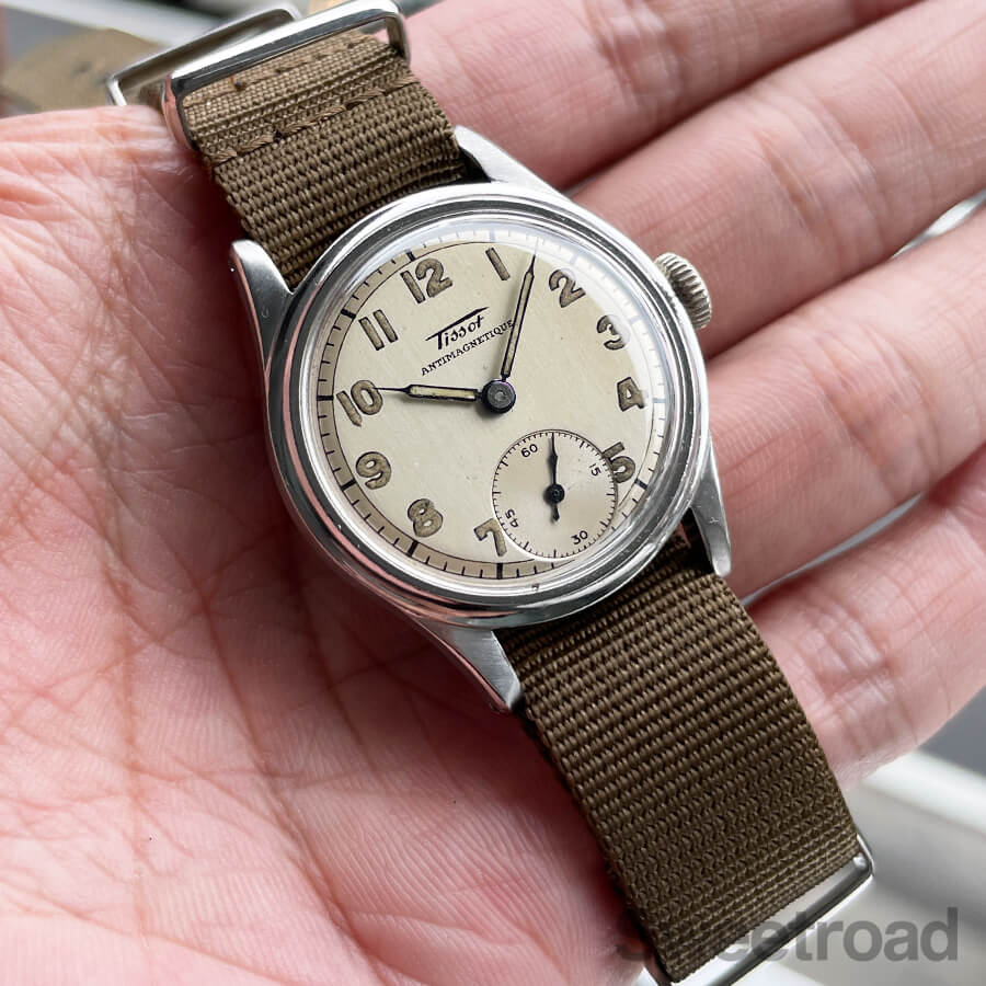 【セール】 Tissot 手巻き スモールセコンド スモセコ ビンテージ ティソ 全アラビア数字 スモールセコンド 1940年代 | スイート