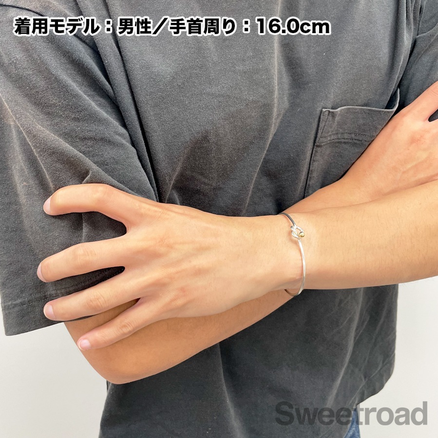 【値下げしました‼️】TIFFANY フック&アイ バングル ラブノット ティファニー TIFFANY ラブノット フック＆アイ バングル 17 良品