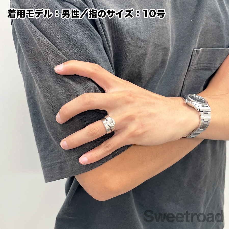 HERMES エルメス ダブルトゥルー リング ヴィンテージ 51 HERMES エルメス ダブルトゥルー リング ヴィンテージ 51 - メルカリ