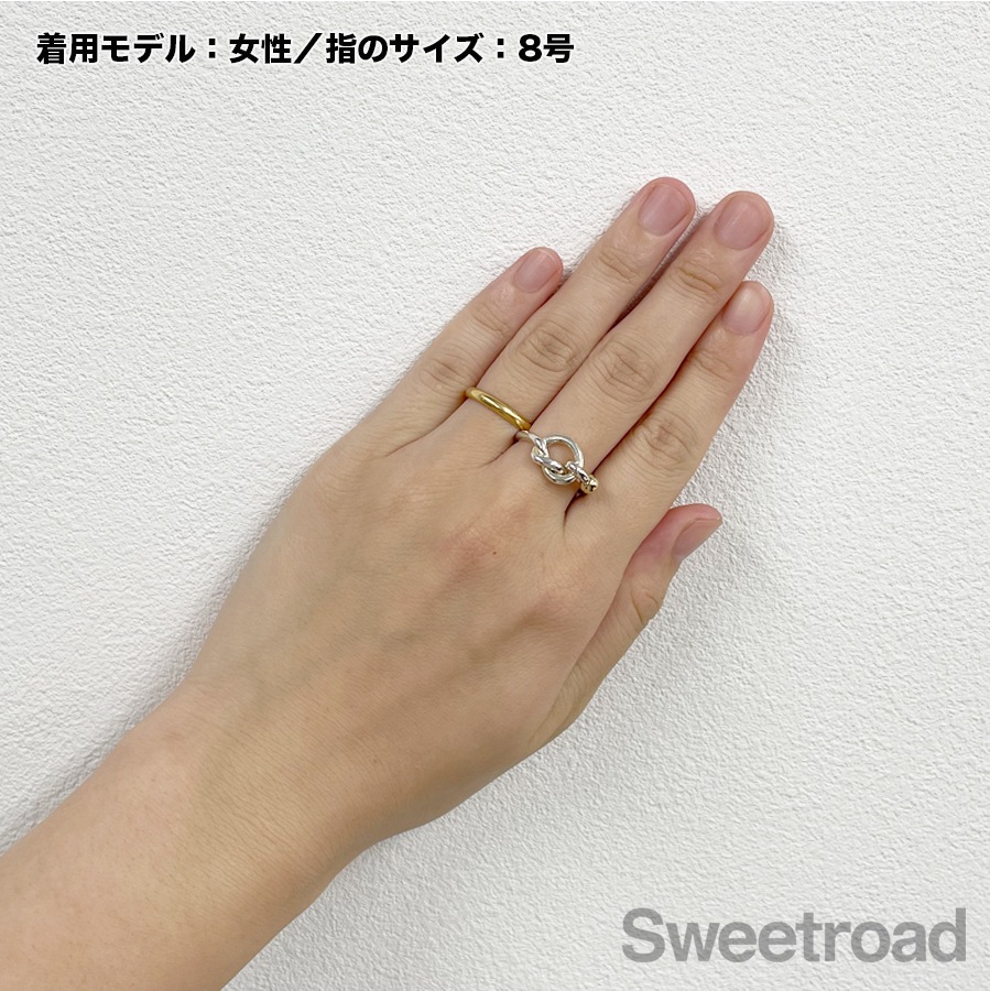 ティファニー フックアンドアイ ラブノットリング 10号