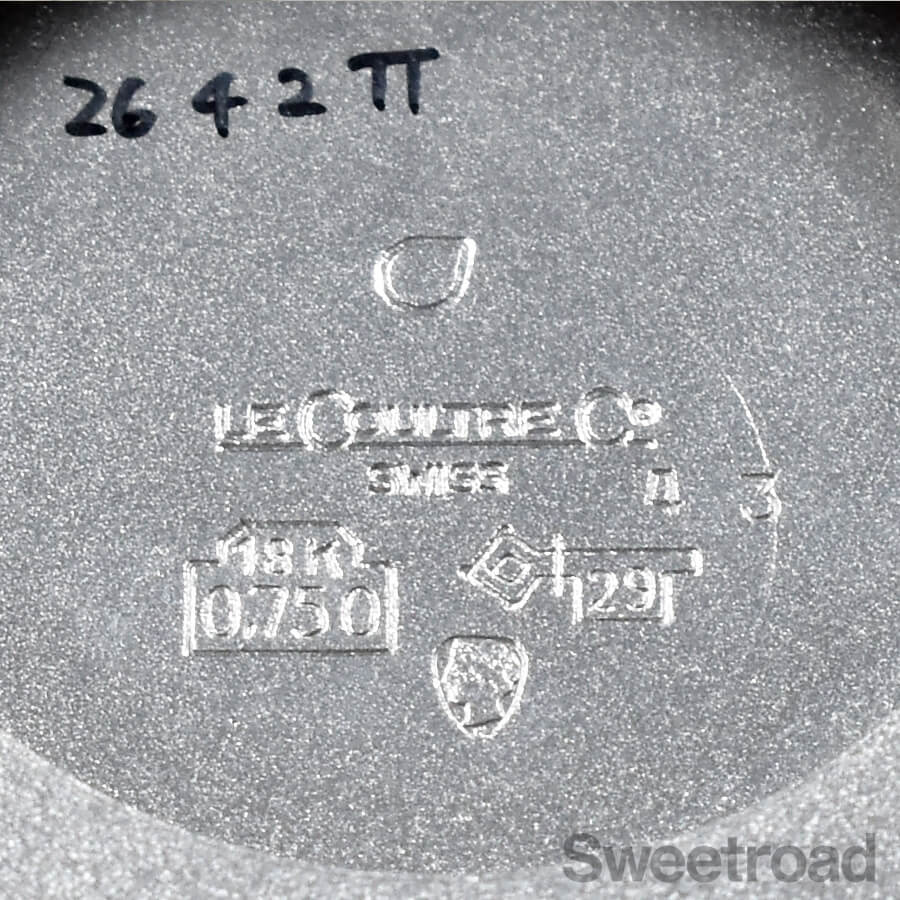 CALEGARO イタリア製 ヴィンテージ シルバートレイ 重厚感 ジャガールクルト 18KWG Ref.9112.22 1970年代 | スイートロード