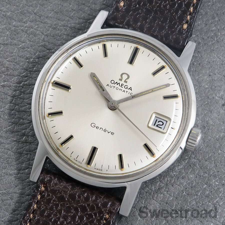 OMEGA GENEVE オメガ　ジュネーブ　70年代？ オメガ ジュネーブ ネイビー レディース 70年代 / OMEGA Geneve