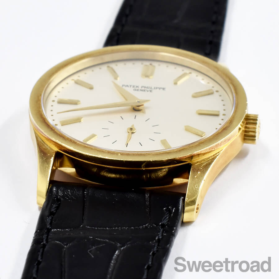 18mm時計ベルト黒パテックフィリップ3796カラトラバ パテック フィリップ(PATEK PHILIPPE)3796ｶﾗﾄﾗﾊﾞ用18-14mm マット