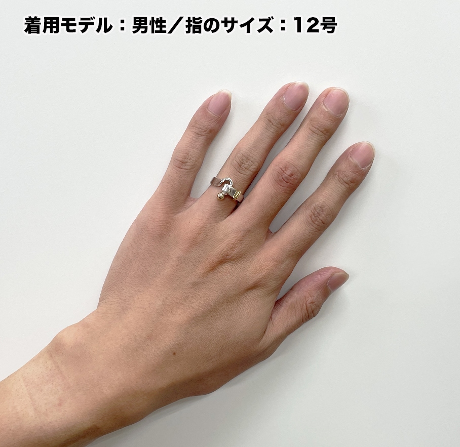 ティファニー フックアンドアイ フラットワイヤーリング 12号
