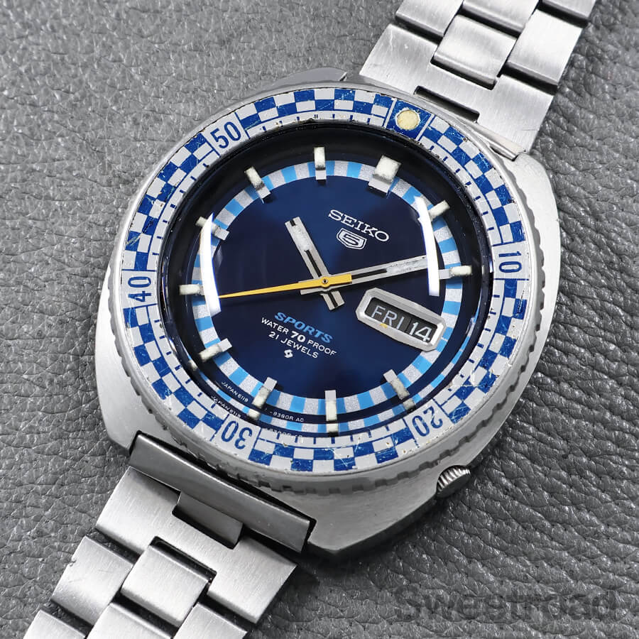 美品 セイコー5 ラリーダイバー 6119-8300 ビンテージ品 Seiko 5 Sports Rally Diver 6119-8300 | The Tokei Club