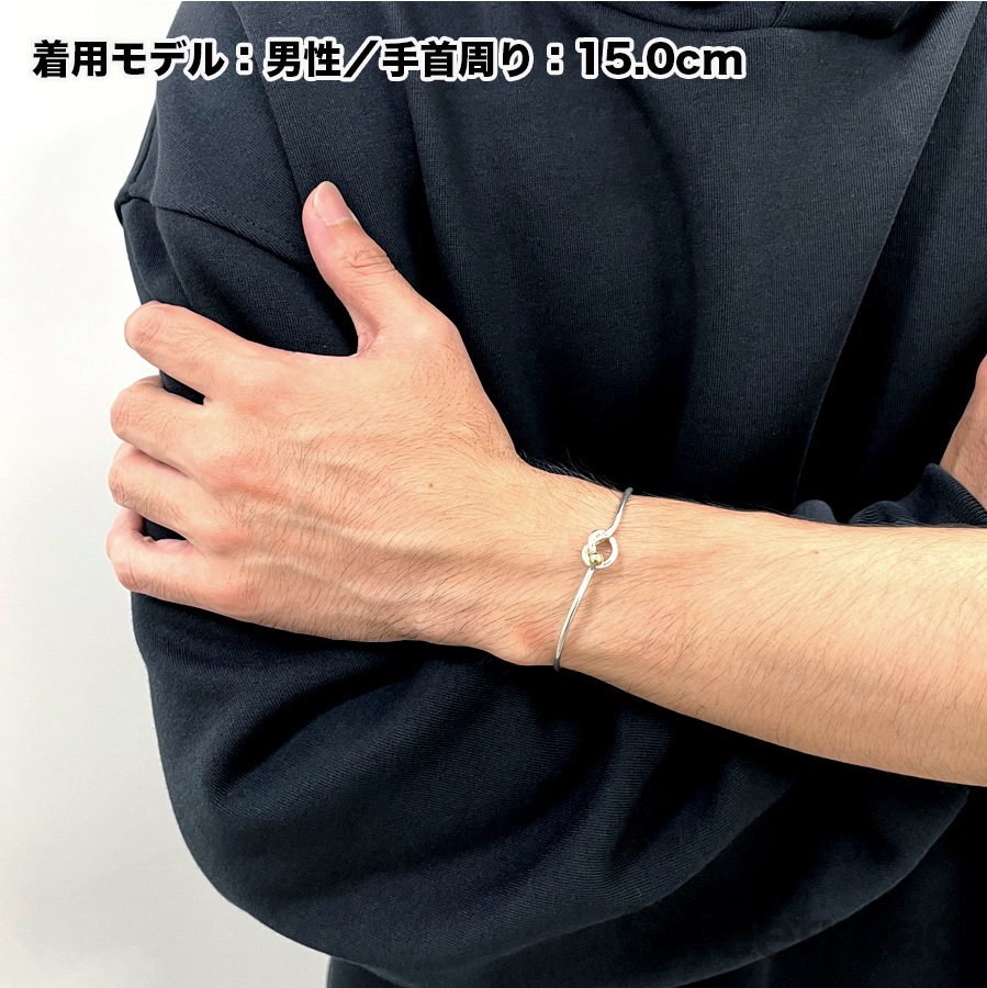 【Tiffany 】ティファニー　バングル　フック＆アイ　ラブノット Tiffany & Co. - ティファニー ブレスレット ラブノット フック