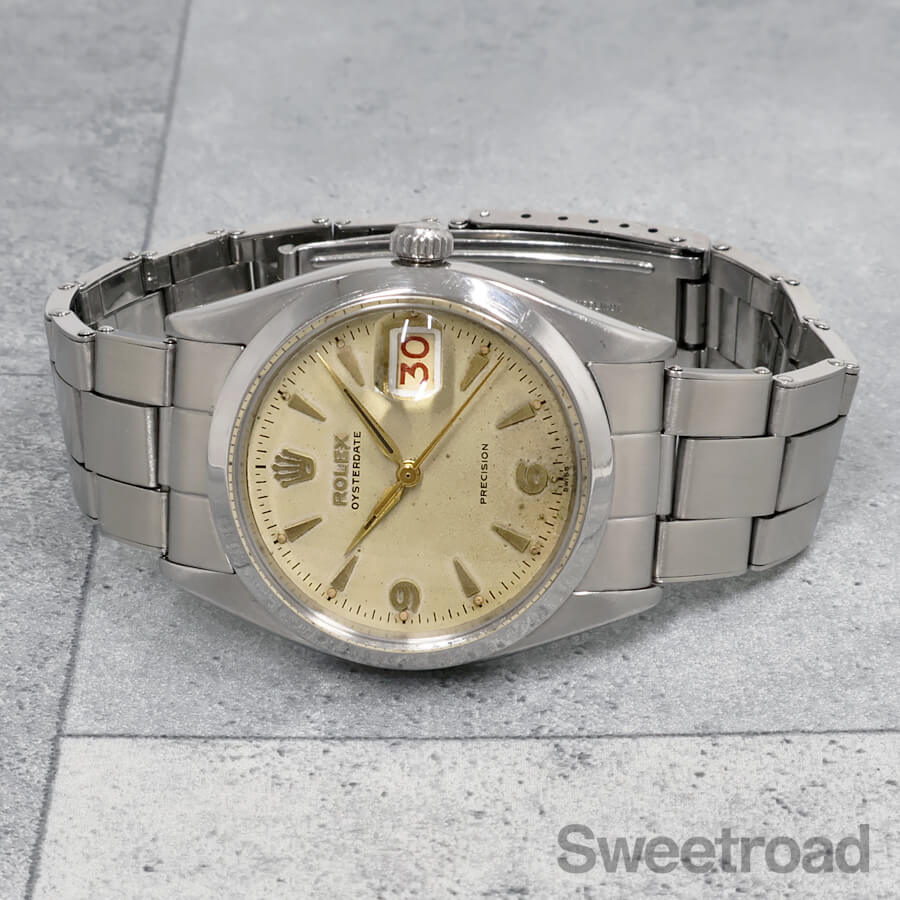 ロレックス オイスターデイト Ref.6494 1954年製 w-31965ngy