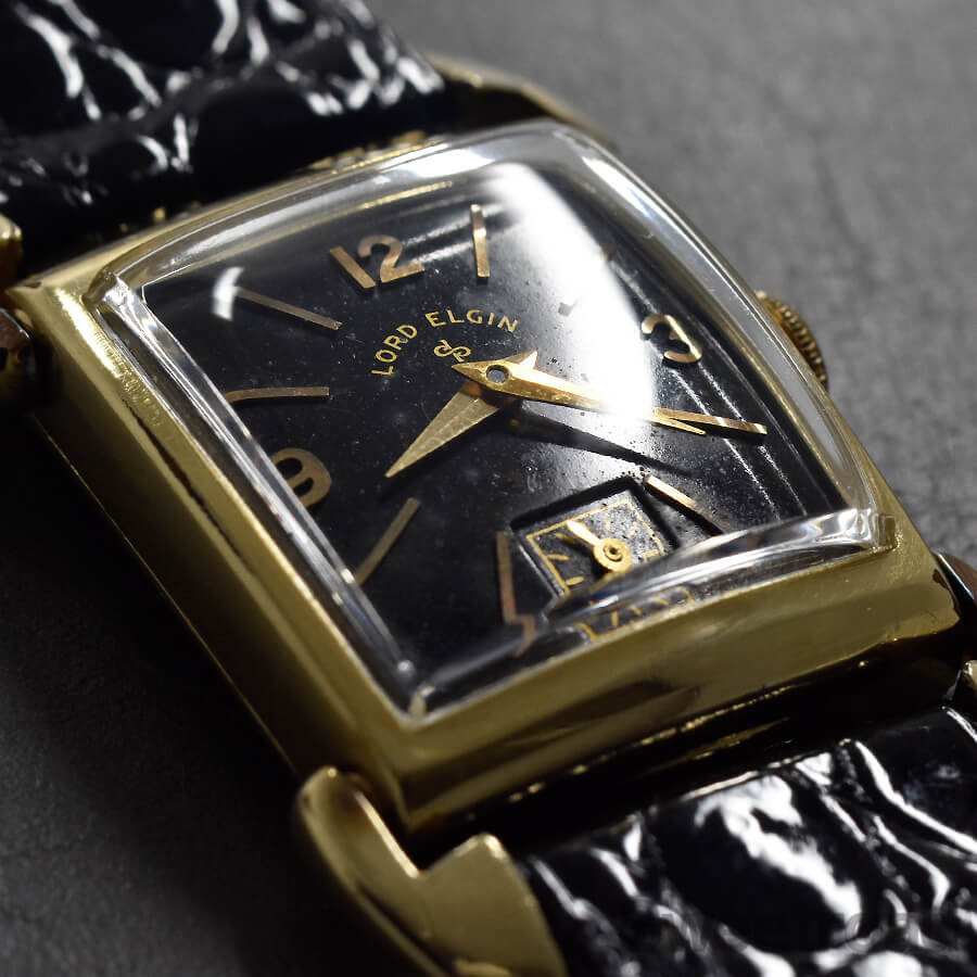 【月末限定値下】【1950年代】ロードエルジン 14K金張USA製 手巻き腕時計 最終値下】箱付☆1950年 エルジン USA製19石 14金張 手巻き腕時計 最終