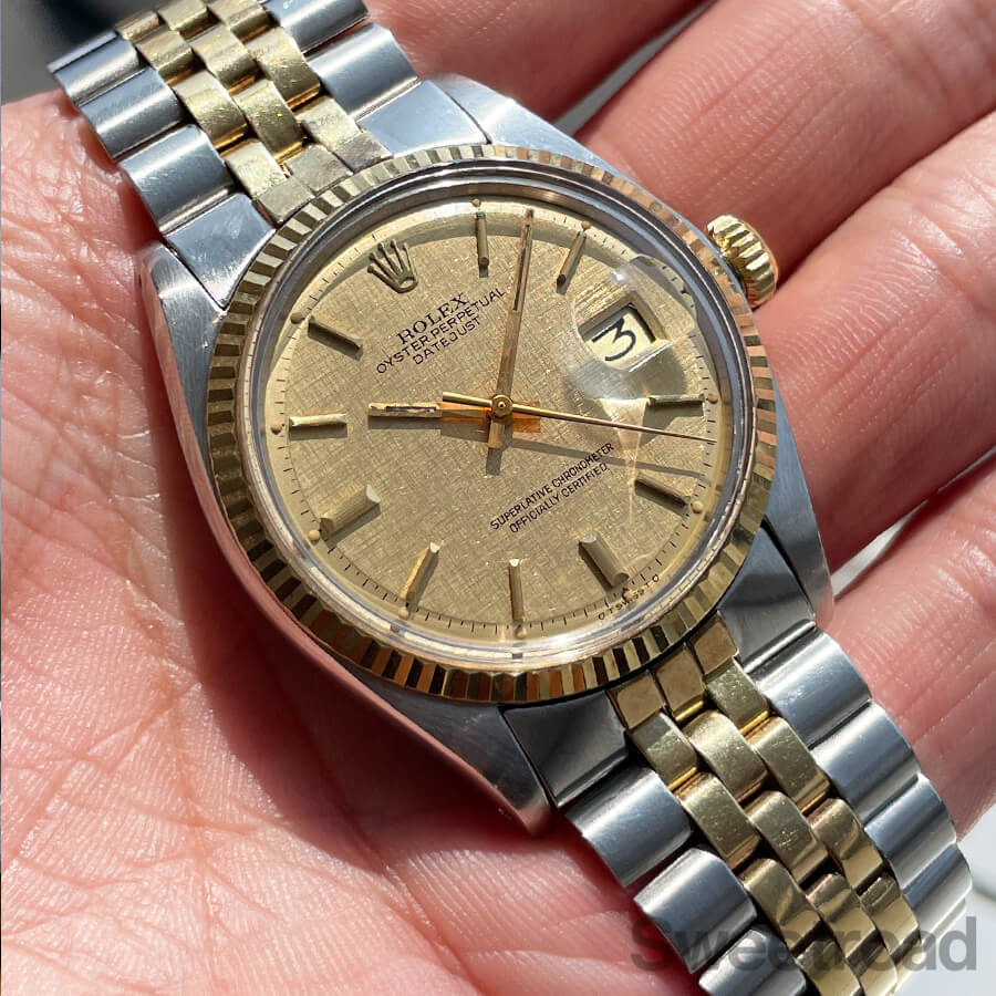 ROLEX ロレックス デイトジャスト 1601 1972年製 SS/WG【中古】 ロレックス デイトジャスト Ref.1601 1972年製 | スイートロード
