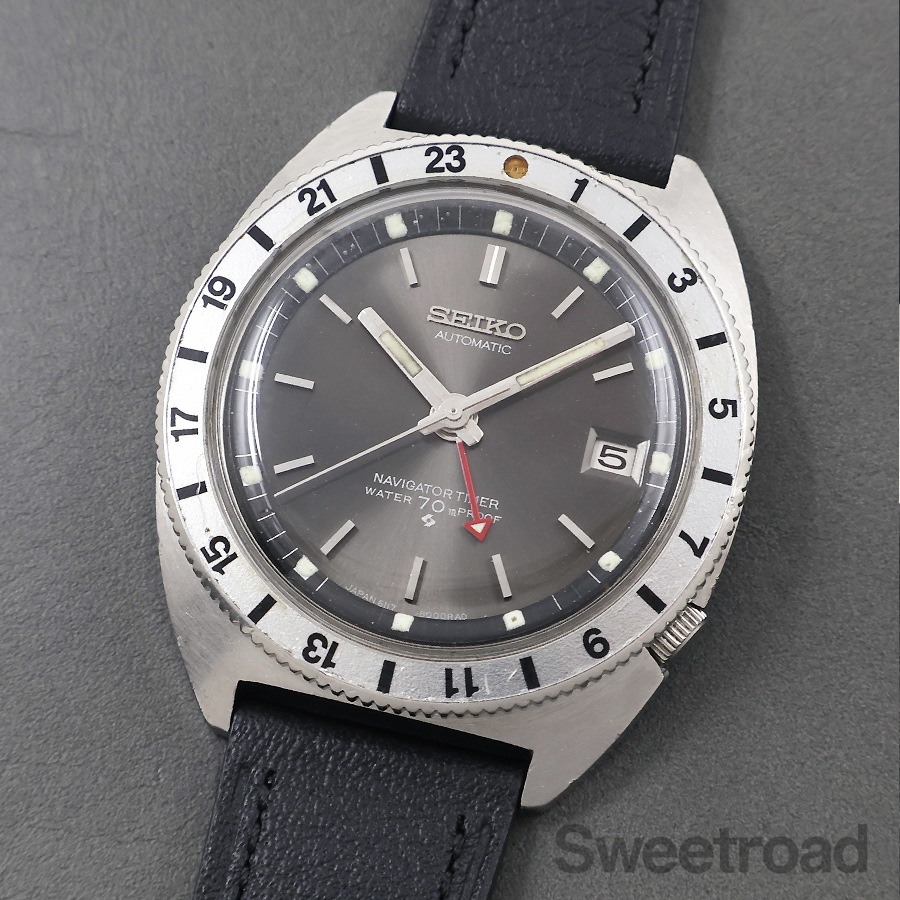 SEIKO セイコー ナビゲータータイマー 自動巻き 腕時計 セイコー ナビゲータータイマー 6117-8000 自動巻 OH済 昭和44年