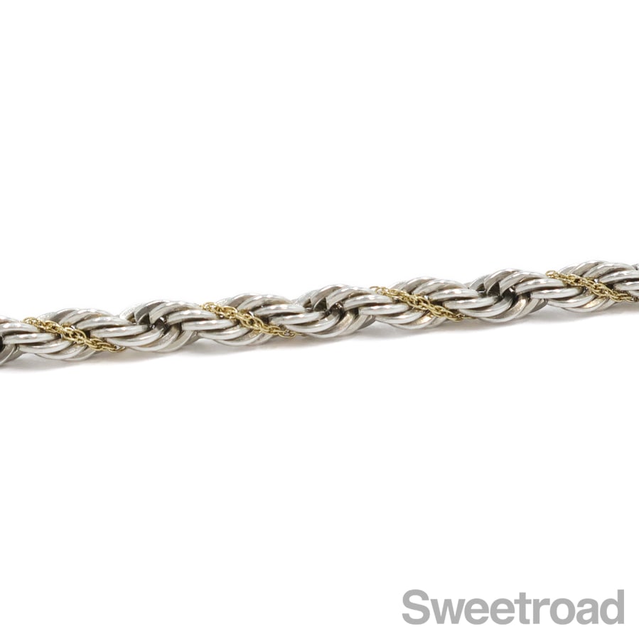 Tiffany ツイストロープ チェーン ブレスレット　18k Tiffany & Co. - ティファニー ブレスレット ツイストロープ チェーン
