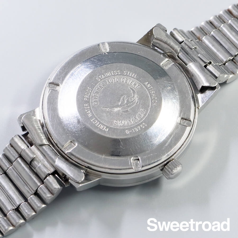 Y*a様 ⭐️フルオートオリエント17石オートマカレンダー⭐️珍品、オーバーホー オリエント カレンダー・オート・オリエント 40mダイバー Ref.T