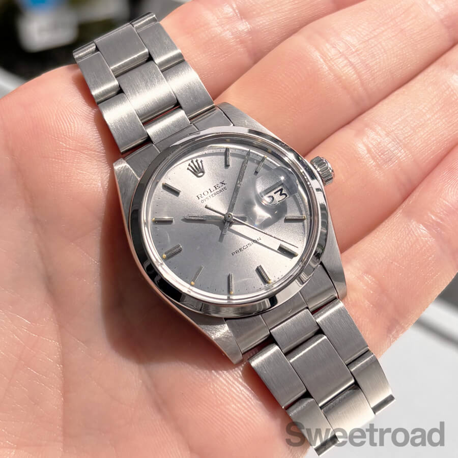 Ryusei　ROREX ロレックス　オイスターデイト　シルバー RG-2778| ロレックス オイスターパーペチュアル エアキング Ref.5500