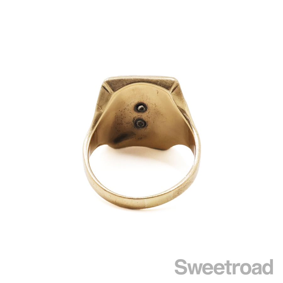 カレッジリング 10KYG 20.5号 スクエアオニキス | スイートロード