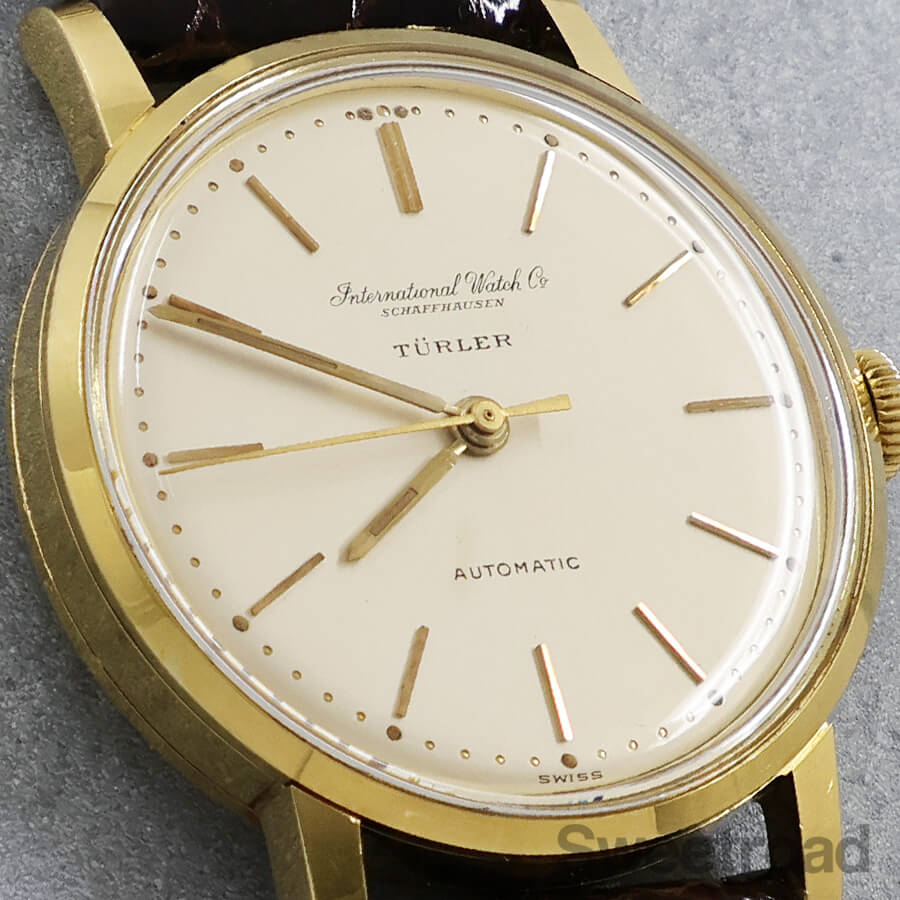 IWC 18KYG TURLER Wネーム Cal.853 1959年製 w-32176gnz