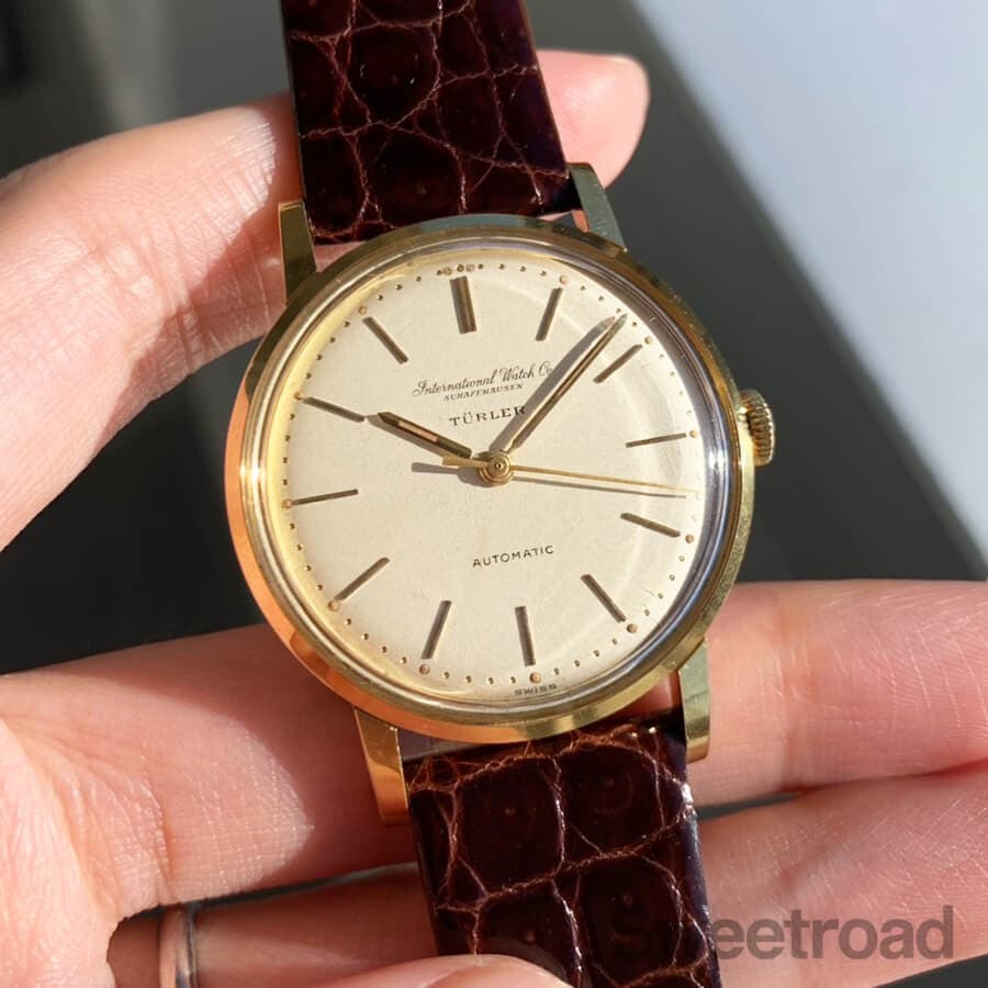 IWC 18KYG TURLER Wネーム Cal.853 1959年製 w-32176gnz