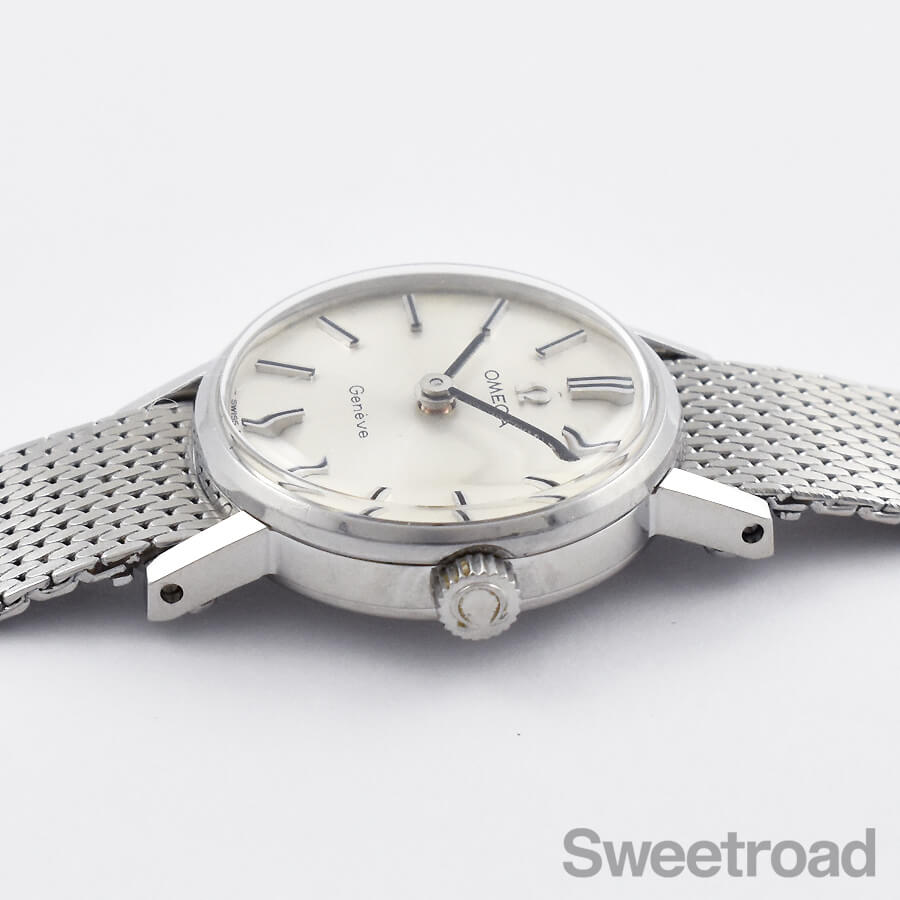 OMEGA オメガ Geneve ジュネーブ 手巻き 1360098 デイト メンズ 腕時計