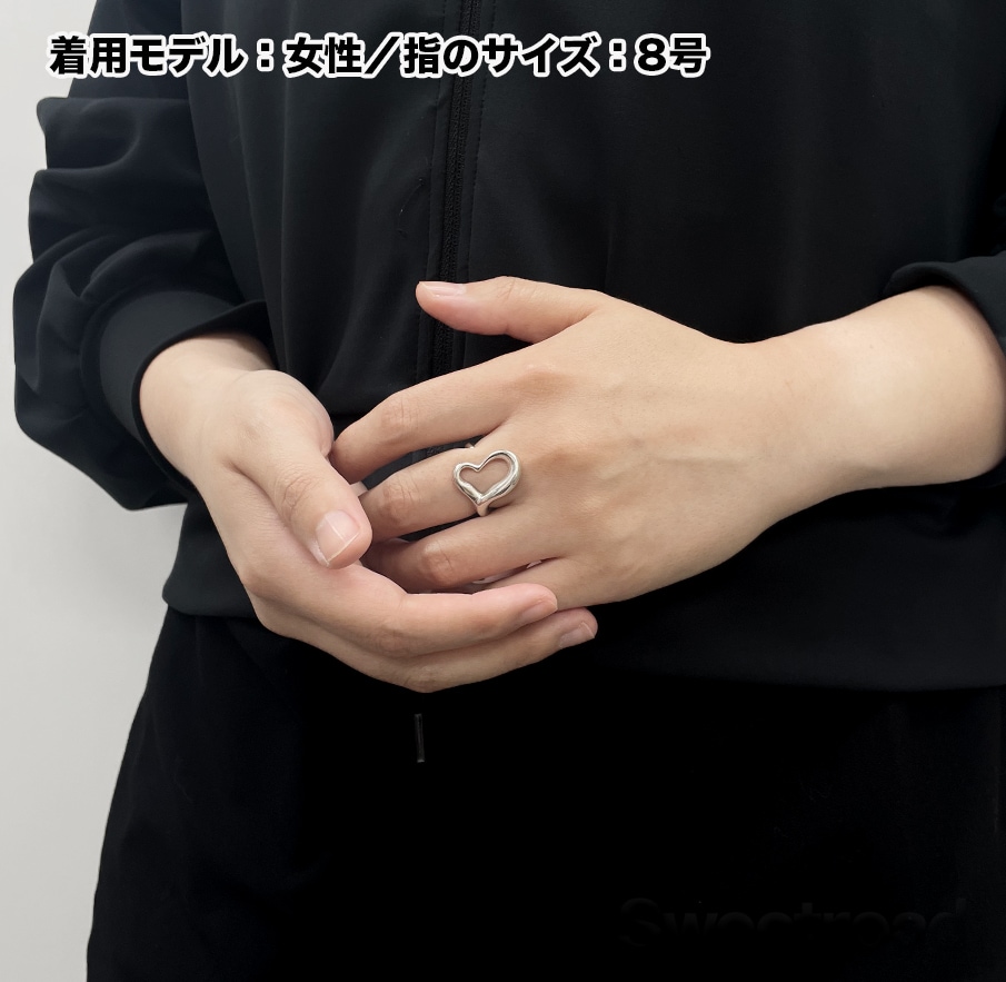ティファニー エルサ・ペレッティ オープンハートリング 8号