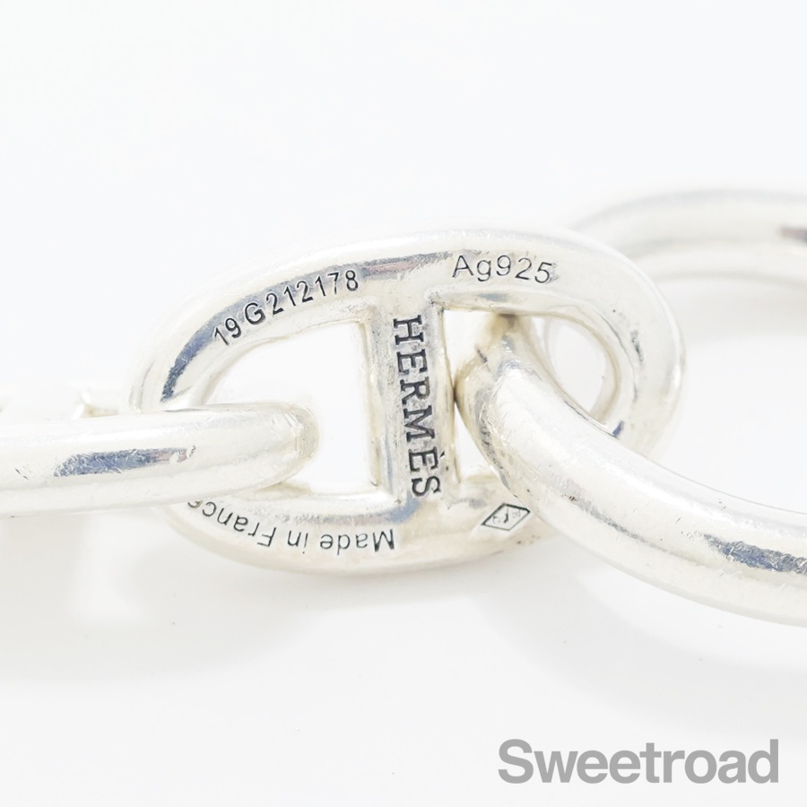 N2687 超美品!! エルメス シェーヌダンクル チェーン ブレスレット エルメス ブレスレット シェーヌダンクル 新品のおすすめ人気