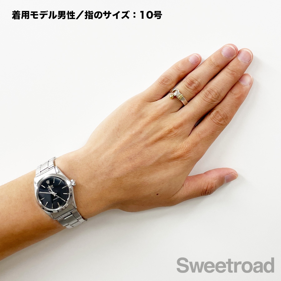 ティファニー フックアンドアイ フラットワイヤーリング 12号