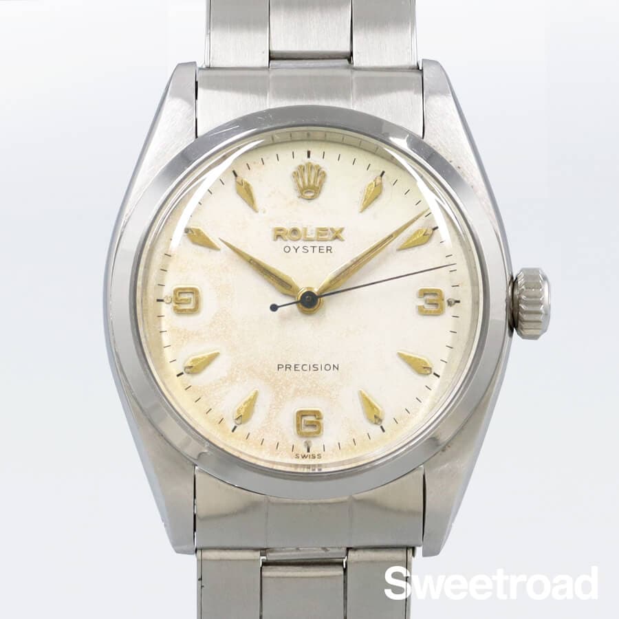 ROLEX 純正 スーパーオイスターリューズ 中古 商品説明にて値引きしました。 RG-2680| ロレックス オイスター ロイヤル Ref.6144 手巻き