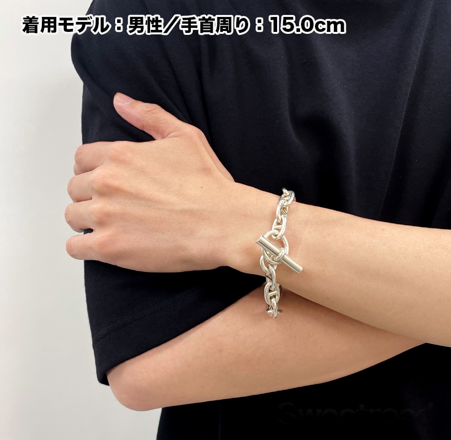 エルメス シェーヌダンクル チェーンブレスレット MMサイズ | スイート
