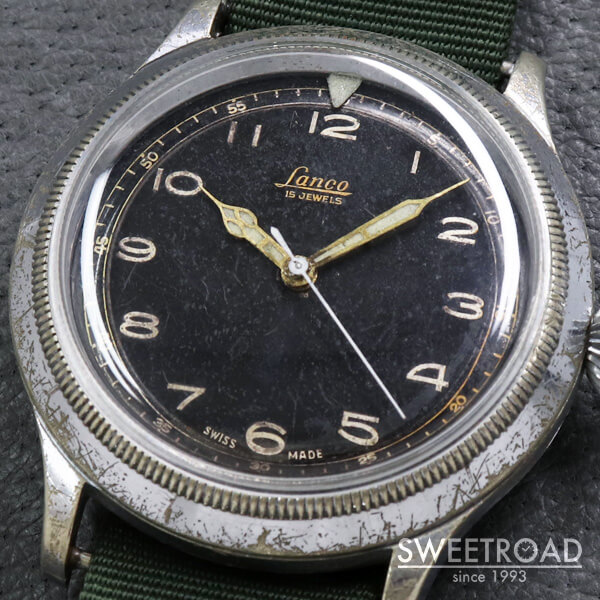 9/7迄　ランコ　ドイツ空軍　手巻き　腕時計　アンティーク　ミリタリー　軍用 このひと手間がいいんだよね〜】ドイツ空軍向けミリタリー