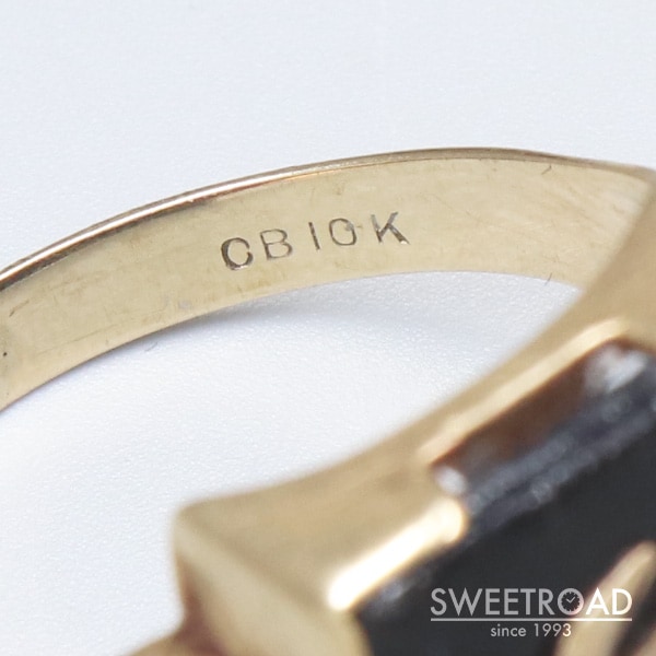 【 Thomas様】ヴィンテージ　10K GFシグネットリングイニシャルJ シグネットリング / BSR-399 – BLESS