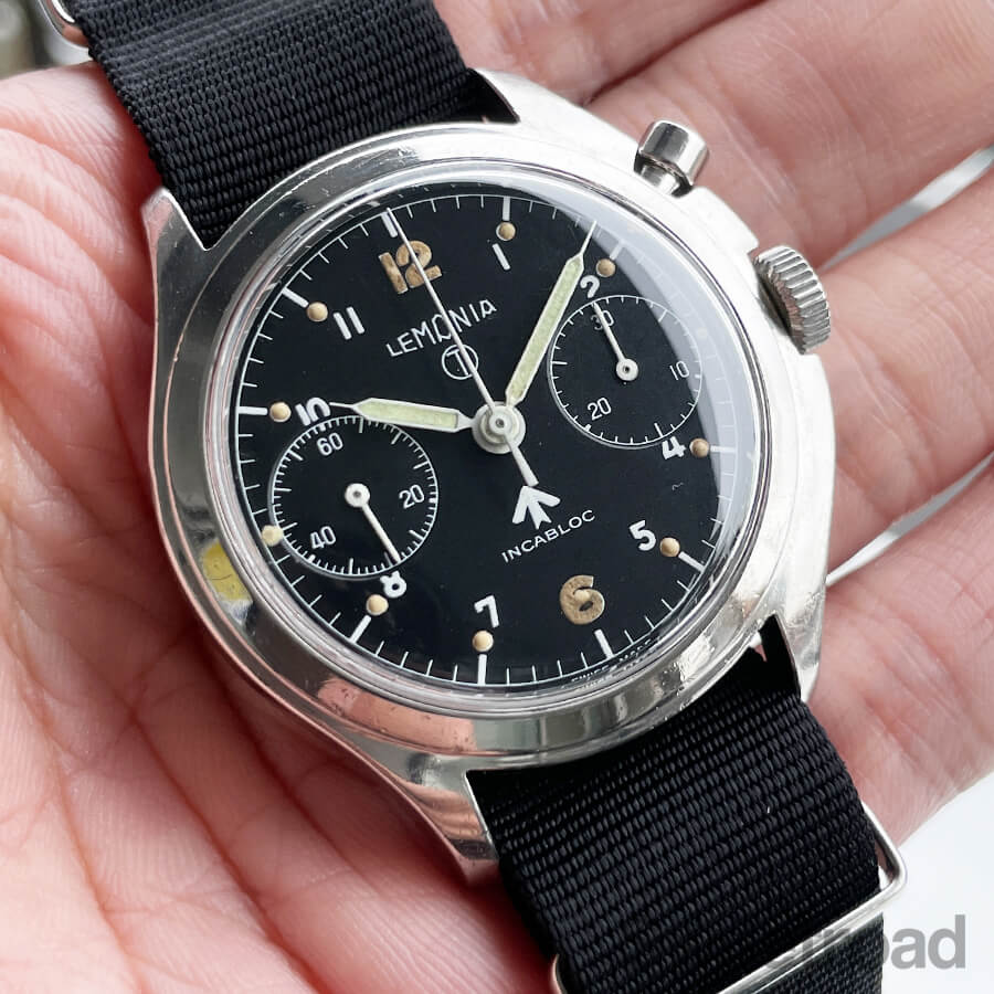 レマニア イギリス空軍 ワンプッシュクロノ 6BB 924-3306 1967年納入品