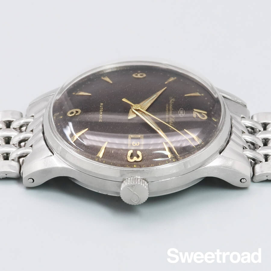 IWC ブラウンチェンジ 寄り目デイト Cal.8521 1955年製 w-30312gnz