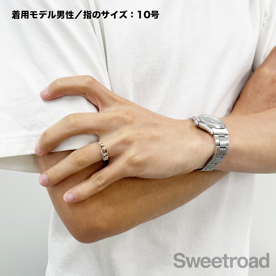 ティファニー フックアンドアイ フラットワイヤーリング 10号