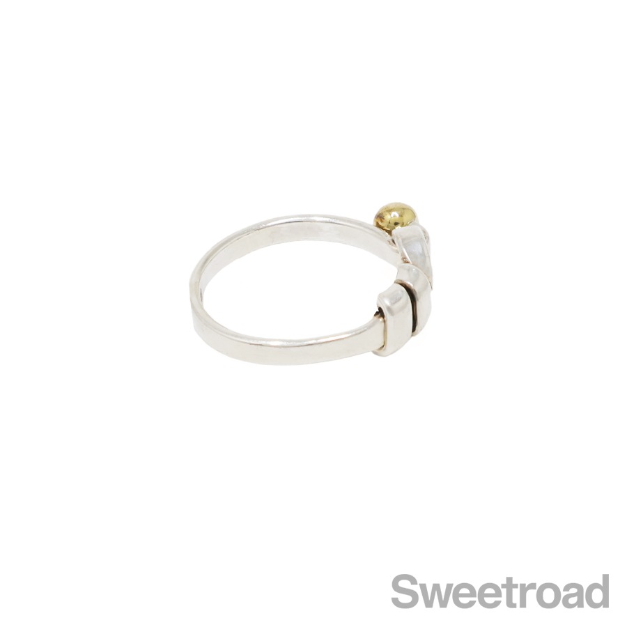 ティファニー フックアンドアイ フラットワイヤーリング 10号