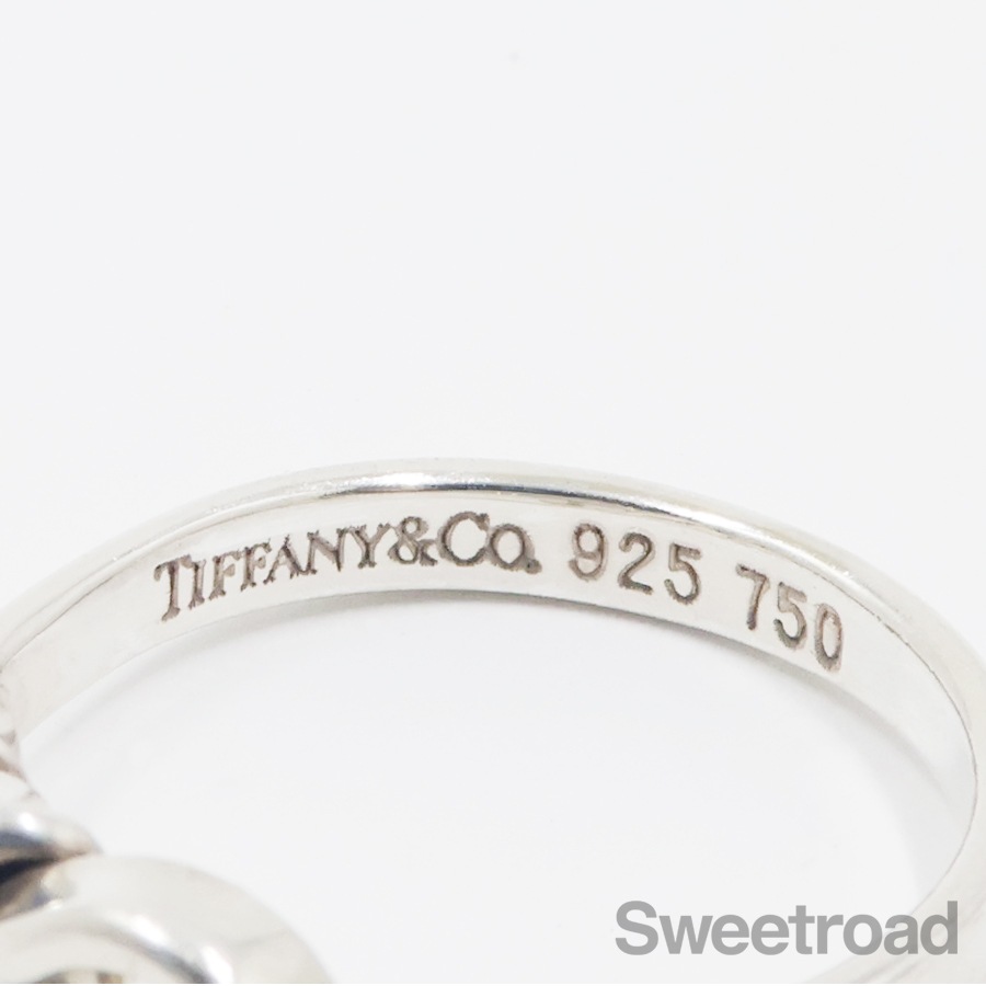 Tiffany & Co. ♡︎フックアンドアイ　#10 ティファニー フックアンドアイ フラットワイヤーリング 10号