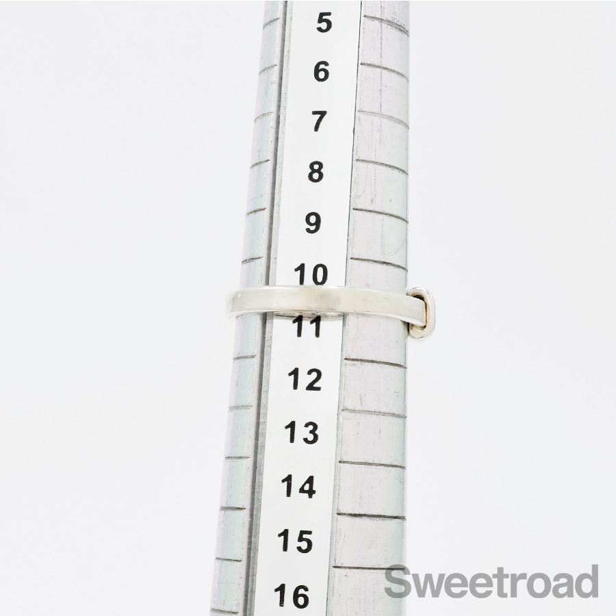 Tiffany & Co. ♡︎フックアンドアイ　#10 ティファニー フックアンドアイ フラットワイヤーリング 10号