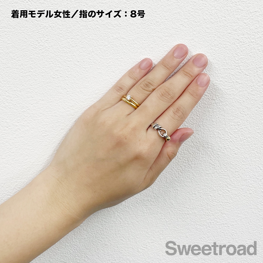 Tiffany & Co. ♡︎フックアンドアイ　#10 ティファニー フックアンドアイ フラットワイヤーリング 10号