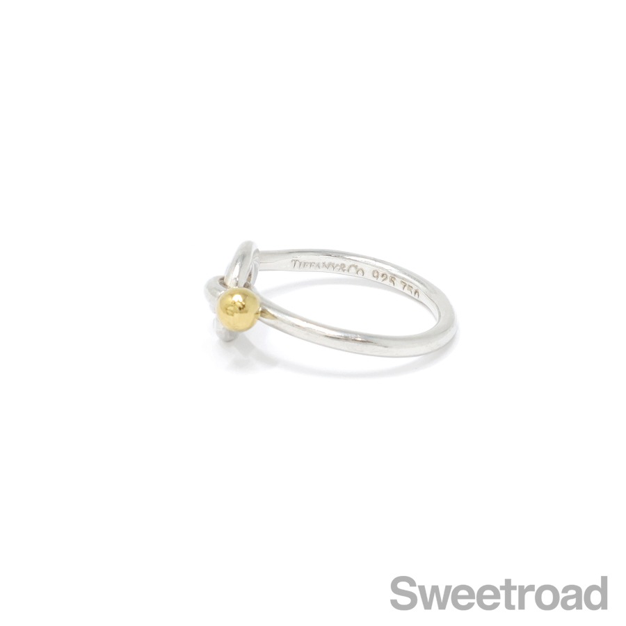Tiffany&co フックアンドアイ ラブノット リング コンビ 13号 Tiffany&co フックアンドアイ ラブノット リング コンビ 13号 ①