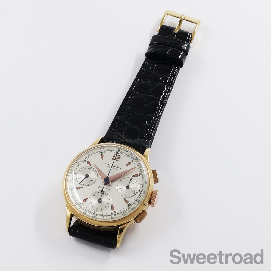 ユニバーサル ジュネーブ コンパックス 18K Ref.12491 1957-59年製