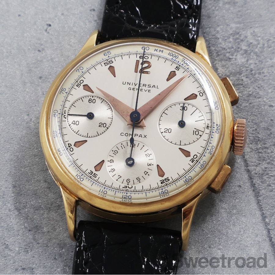 ユニバーサル ジュネーブ コンパックス 18K Ref.12491 1957-59年製