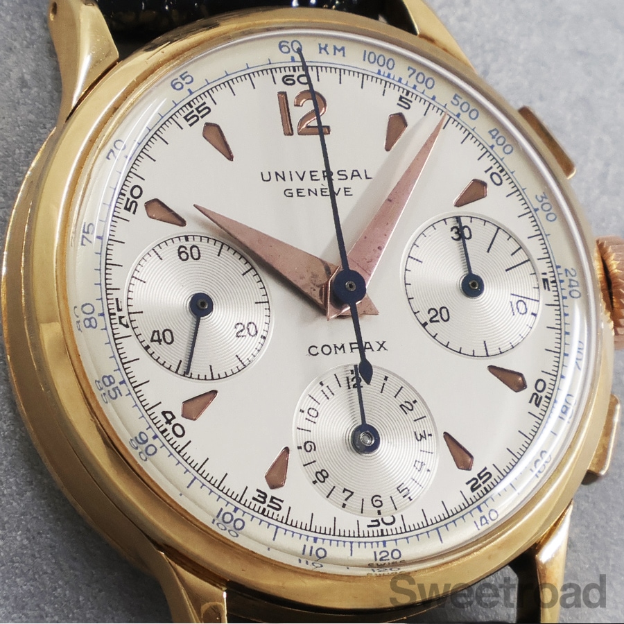 ユニバーサル ジュネーブ コンパックス 18K Ref.12491 1957-59年製